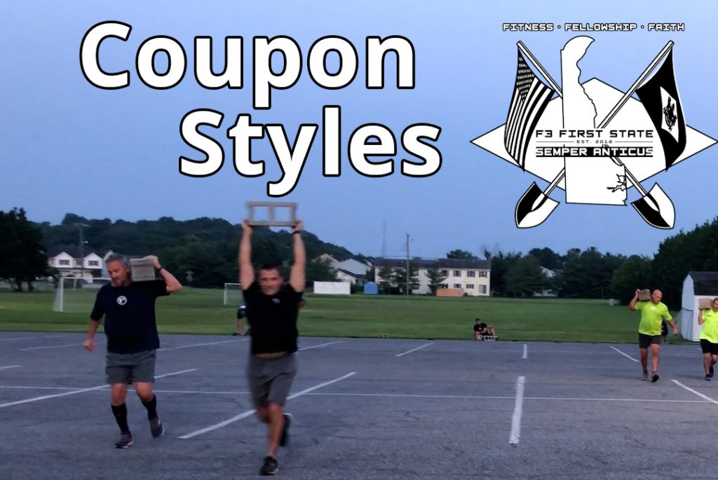 F3 Workout Coupon Styles